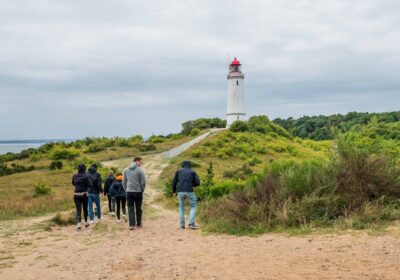 Wandeling naar de vuurtoren op Hiddensee