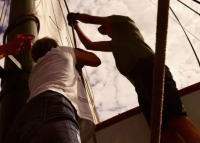 actief-meezeilen-Iris Actief meezeilen met tallship Iris