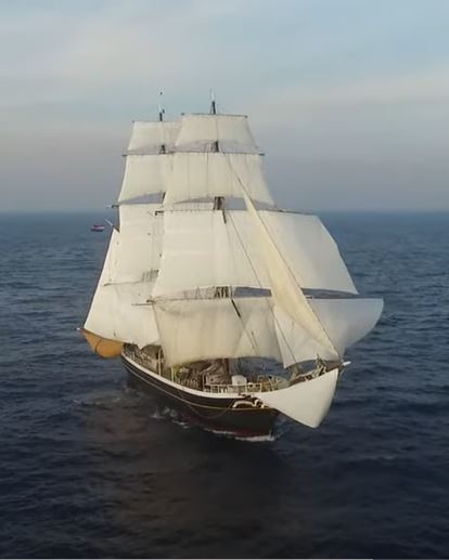 Voltuig zeilen met de Morgenster