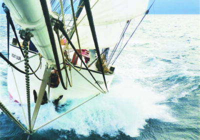 Avontuur-boeg De boeg van de Avontuur