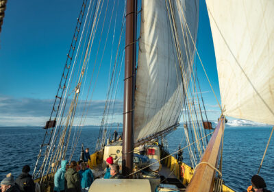 Views from deck of Noorderlicht in Svalbard