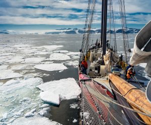 noorderlicht ice svalbard on deck